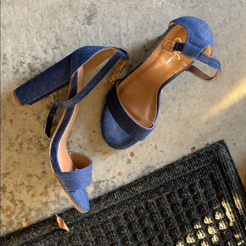 J. Adams Denim Heels